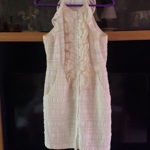 Nanette Lapore sleeveless ruffled dress sz 2